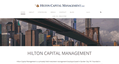 Desktop Screenshot of hiltoncapitalmanagement.com
